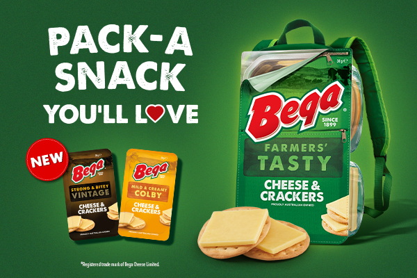 Pack-a-snack you’ll love with Bega!