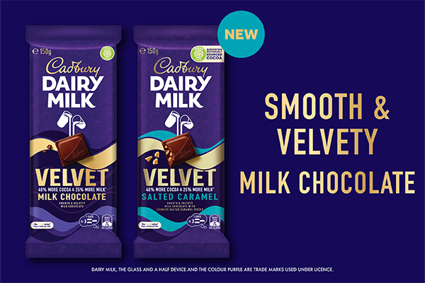 New: Cadbury Dairy Milk Velvet Salted Caramel