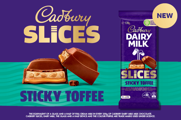 New: Cadbury Dairy Milk Slices Sticky Toffee