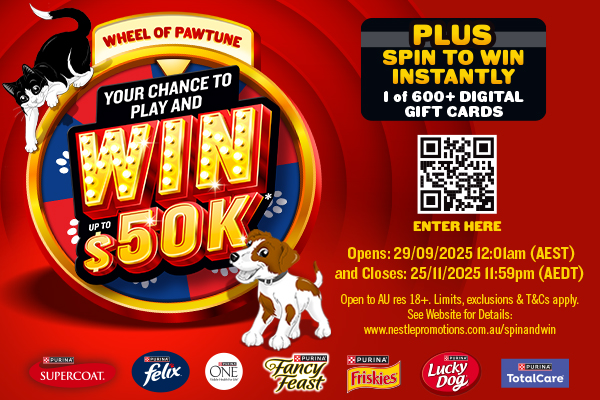 Win with PURINA’s Wheel of Pawtune